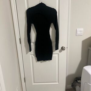 Elegant Black Knit Dress